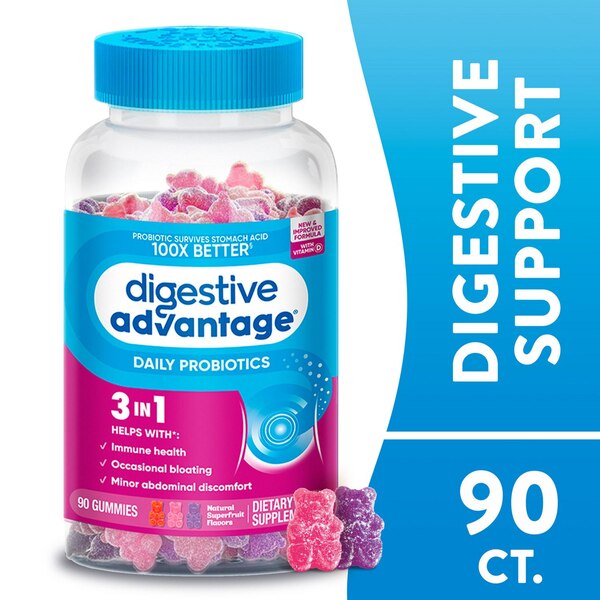 Digestive Advantage Superfruit Daily Probiotic Gummies & Immune Health