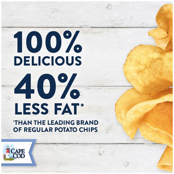 Cape Cod Less Fat Original Kettle Cooked Potato Chips, 8 oz