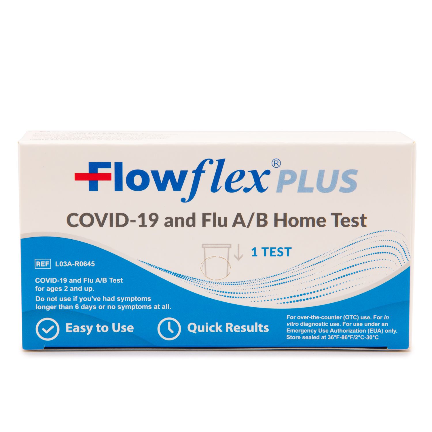 Flowflex Plus Covid 19 and Flu A/B Home Test, 1CT