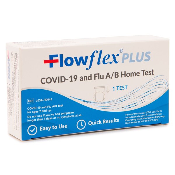 Flowflex Plus Covid-19 and Flu A/B Home Test, 1 CT