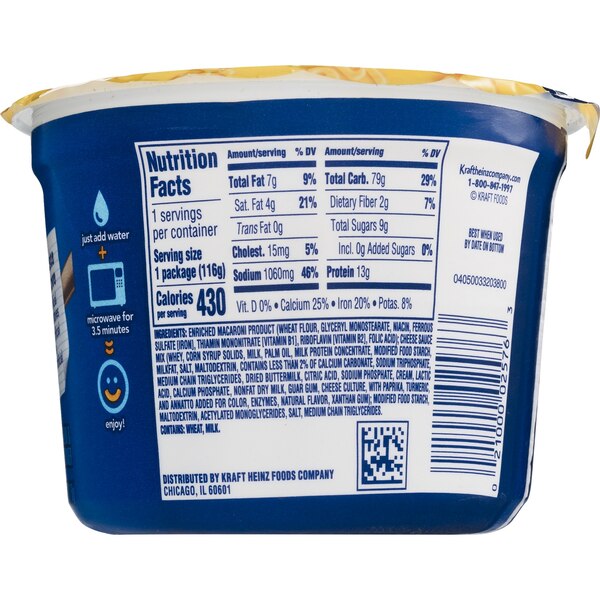 Kraft Macaroni & Cheese Dinner, Cheesy Made Easy, 4.1 oz