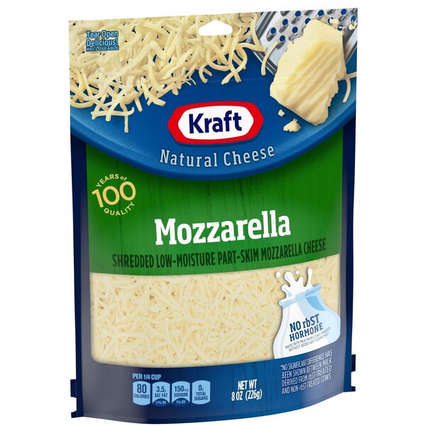 Kraft Shredded Mozzarella Cheese, 8 OZ