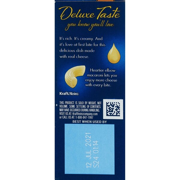 Kraft Deluxe Original Macaroni & Cheese, 14 oz