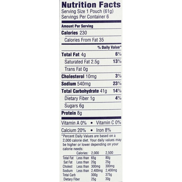 Kraft Easy Mac Microwaveable Snack Packets Original