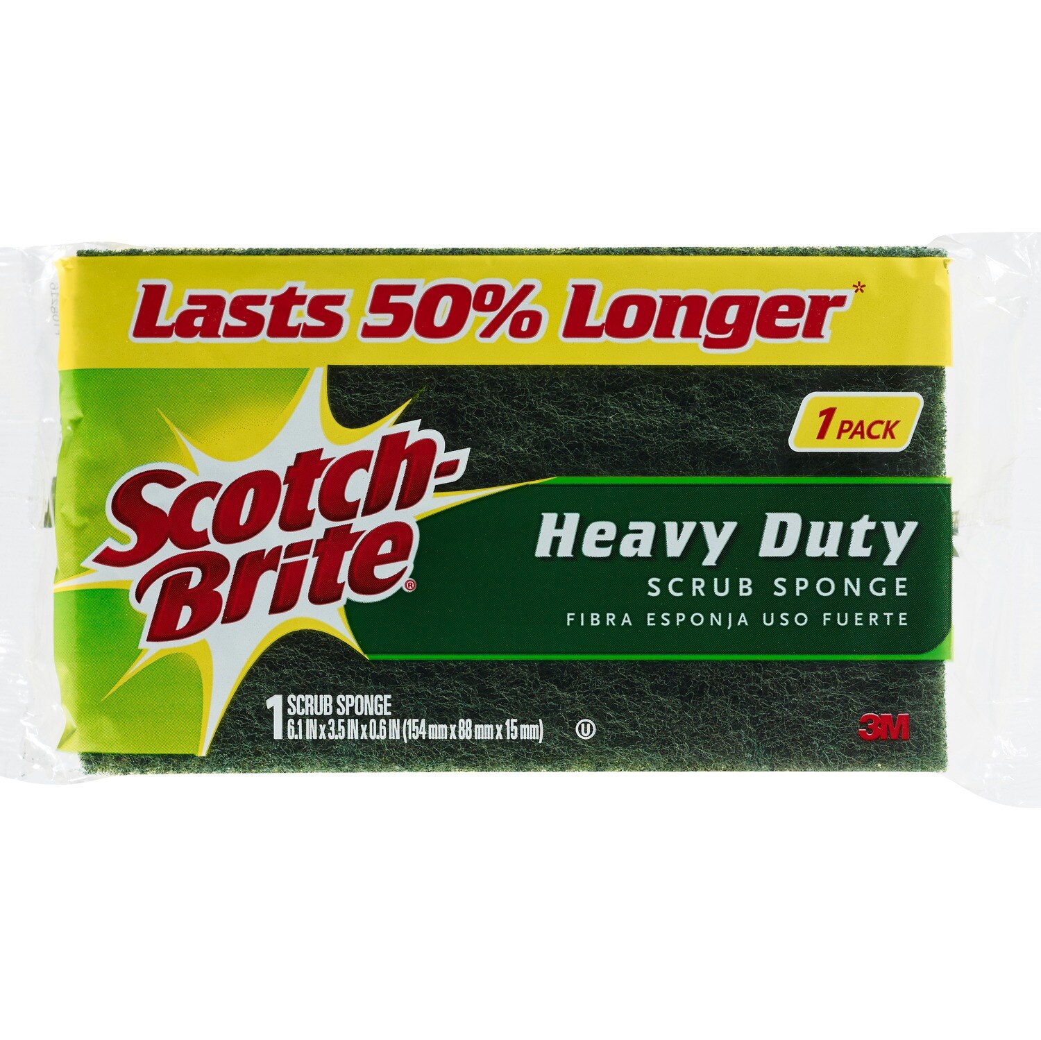 Scotch-Brite Heavy Duty Scrub Sponge, Large