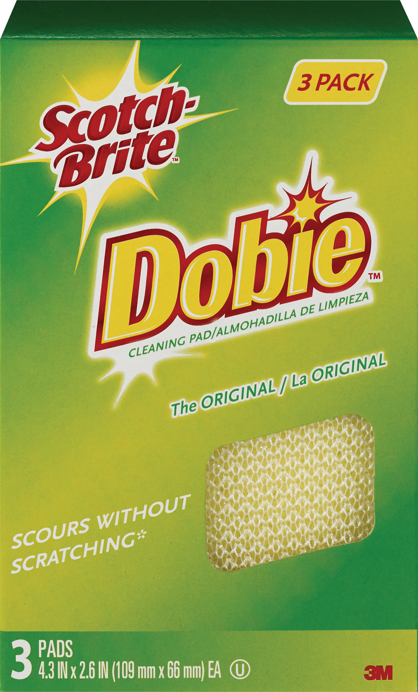 Scotch-Brite Dobie Cleaning Pad, 3 Pack