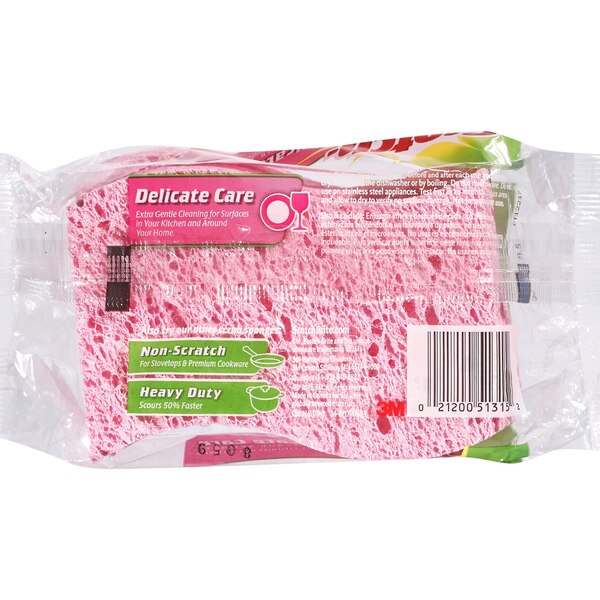 Scotch-Brite Delicate Care Scrub Sponges, 3 Scrub Sponges