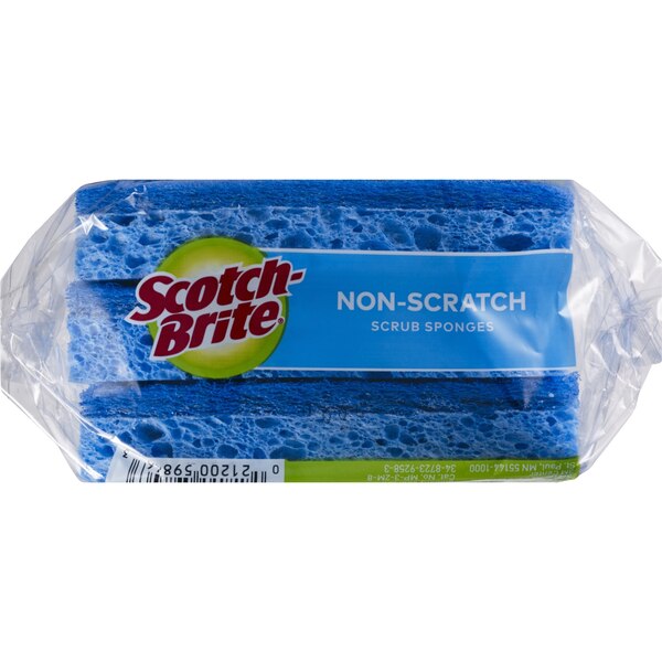 Scotch-Brite Non-Scratch Scrub Sponge, 3 ct