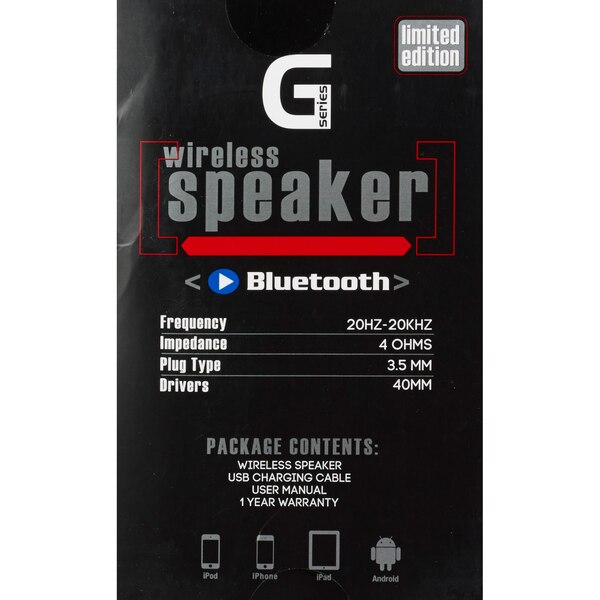 Vivitar G Series Wireless Bluetooth Speaker