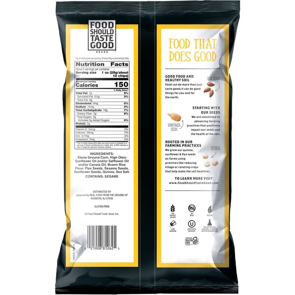 Food Should Taste Good, Multigrain Tortilla Chips, 5.5 oz