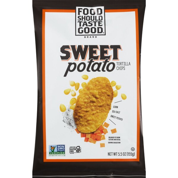 Food Should Taste Good, Sweet Potato Tortilla Chips, 5.5 oz