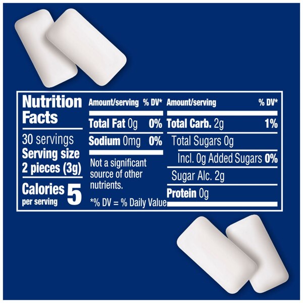 Eclipse, Winterfrost Sugar Free Chewing Gum Bottle,, 60 Ct