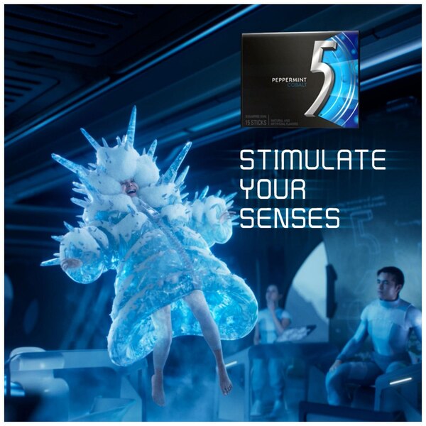 5 Gum Peppermint Cobalt Sugarfree Gum, 15 ct