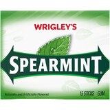 Wrigley's Spearmint Chewing Gum, Single Pack, 15 ct, thumbnail image