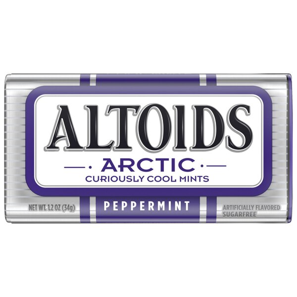 Altoids, Arctic Peppermint Sugar Free Breath Mints, Single Pack, 1.2 oz