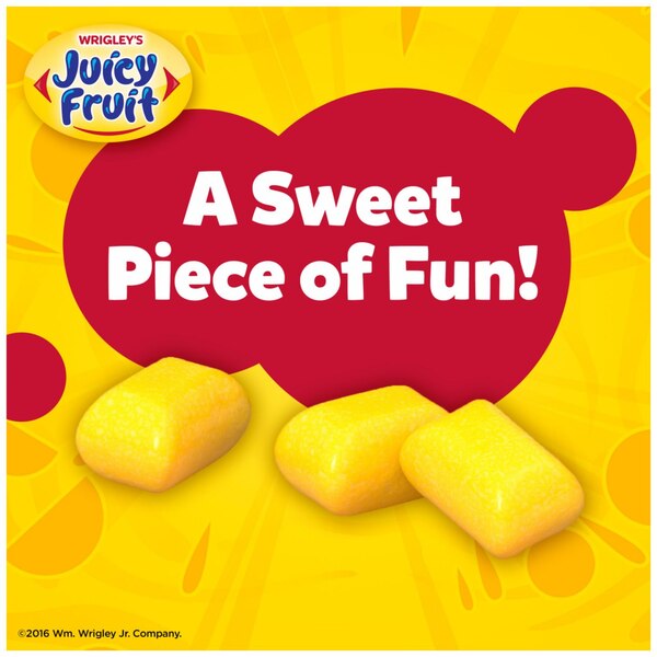 Juicy Fruit Original Sugarfree Fruity Chews Gum, 40 ct