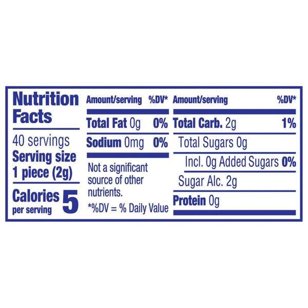 Juicy Fruit Original Sugarfree Fruity Chews Gum, 40 ct