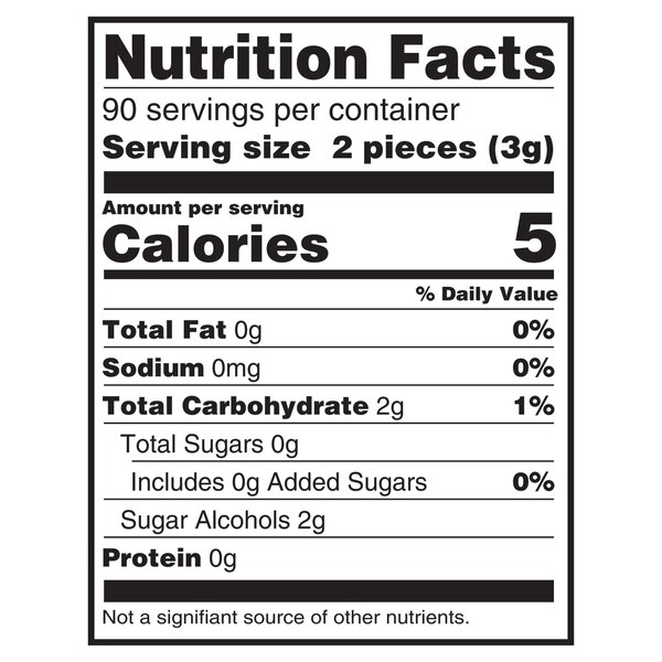 Eclipse Spearmint Sugar Free Chewing Gum Value Pack, 180 ct