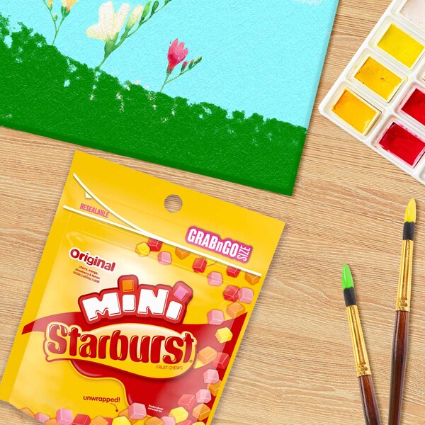 Starburst Original Minis Size Fruit Chews Chewy Candy, Grab N Go, 8 oz