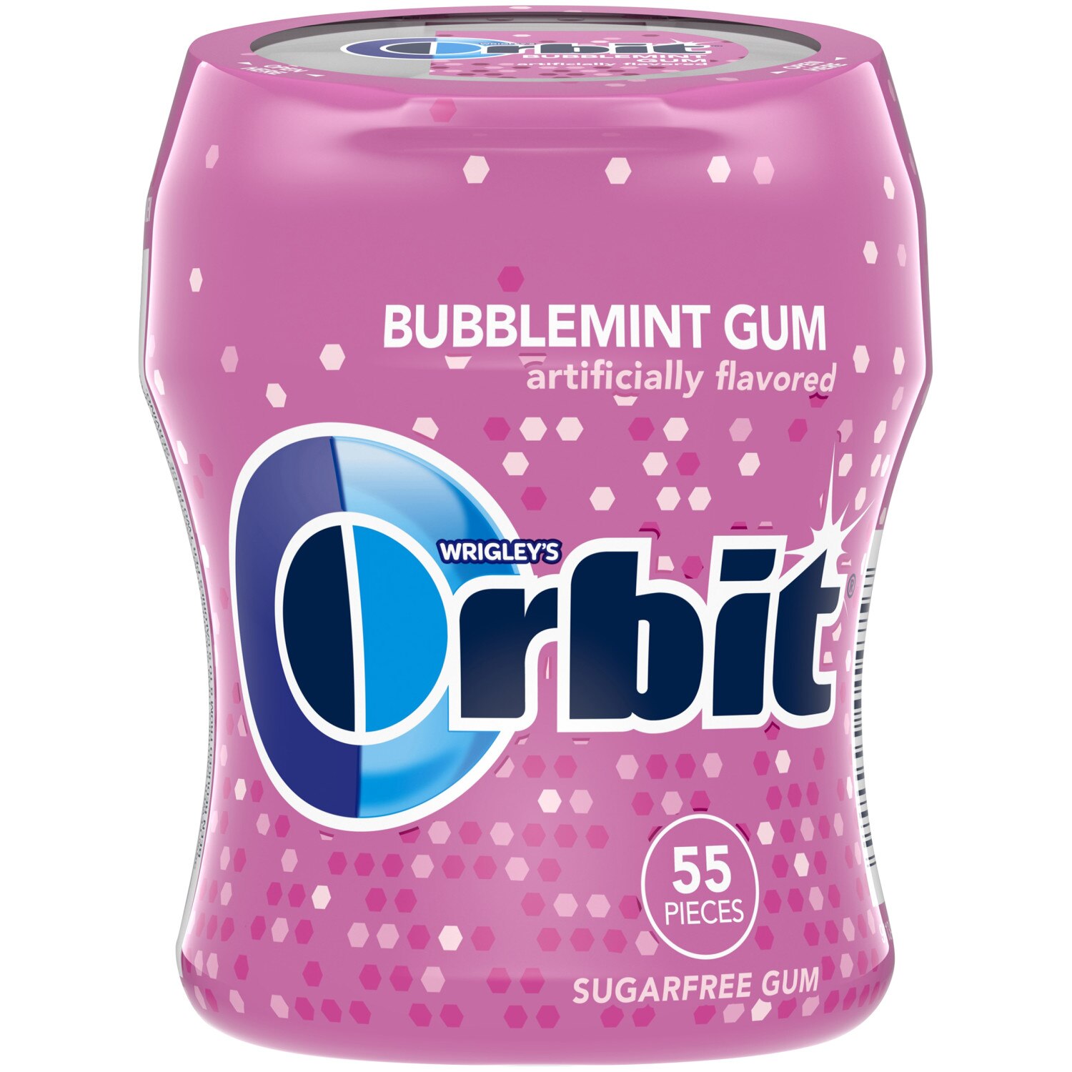 Orbit - Chicle sin azúcar, frasco de 55 unidades