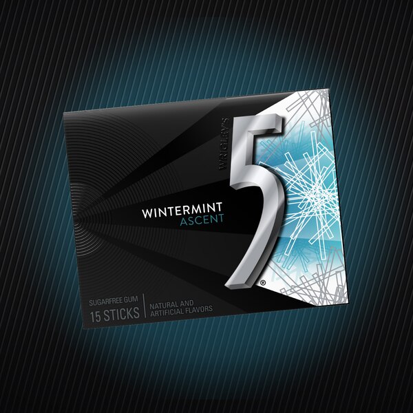 Wrigley's 5 Wintermint Ascent Sugarfree Gum, 15 ct