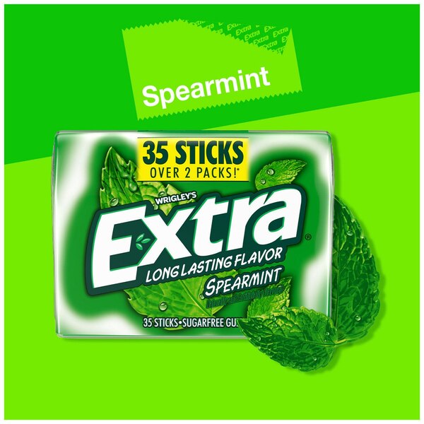 Extra Spearmint Sugar Free Chewing Gum, 35 ct