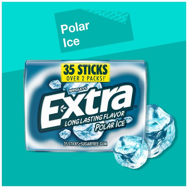 Extra Polar Ice Sugar Free Chewing Gum, 35 ct