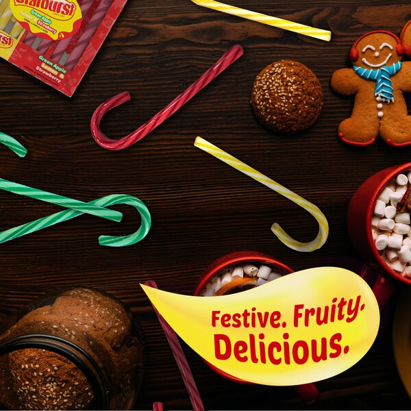 Starburst Candy Canes 3 Flavor Assortment, 12 ct, 5.28 oz