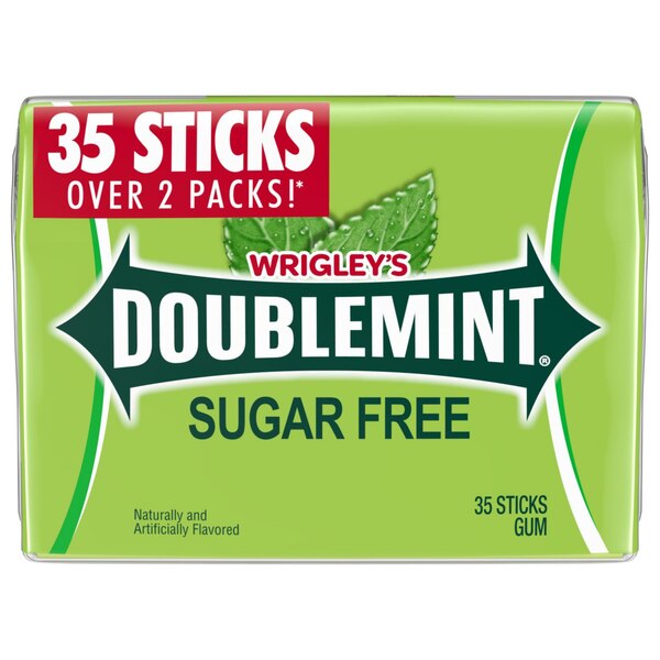 Wrigley's Doublemint Mint Gum Chewing Gum, Mega Pack, 35 ct