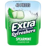 Extra Refreshers Spearmint Chewing Gum, 40 ct, thumbnail image