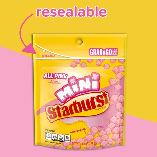 Starburst Minis, All Pink, 8 Oz