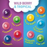 Skittles Flavor Mash-Ups Wild Berry and Tropical Chewy Candy, 7.2 oz, thumbnail image