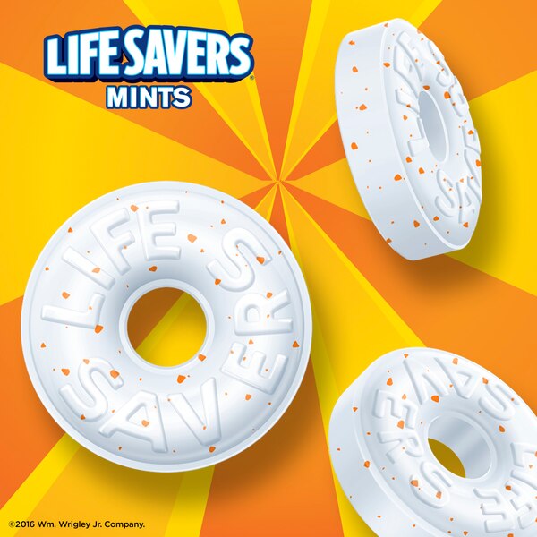 Life Savers Orange Breath Mints Hard Candy, Bag, 6.25 oz