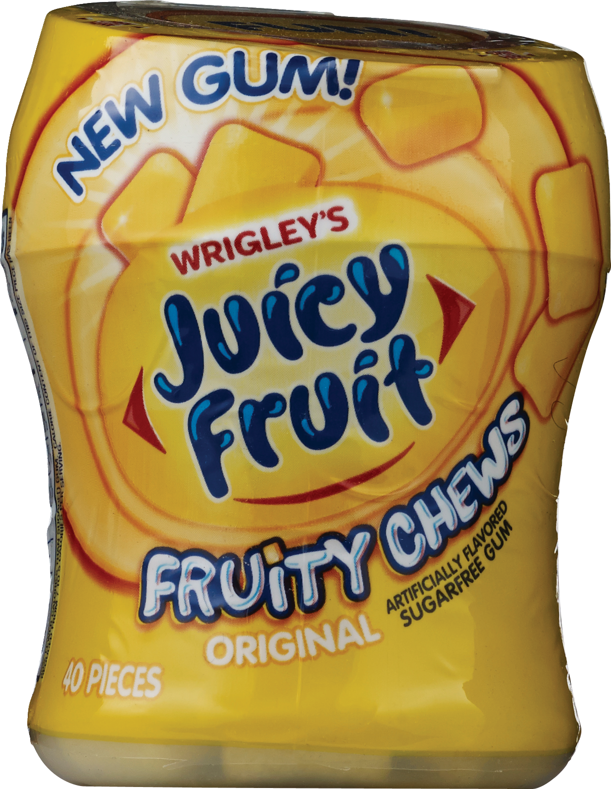 Juicy Fruit Sugarfree Fruity Chews Gum, 40CT