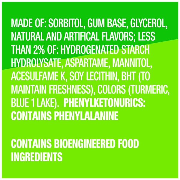 EXTRA Spearmint Sugar Free Chewing Gum, 15 ct (3 Pack)