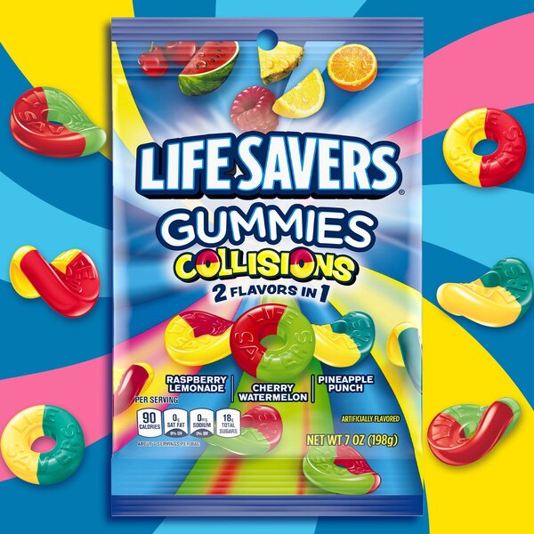 Life Savers Gummy Candy, Collisions, 7 oz