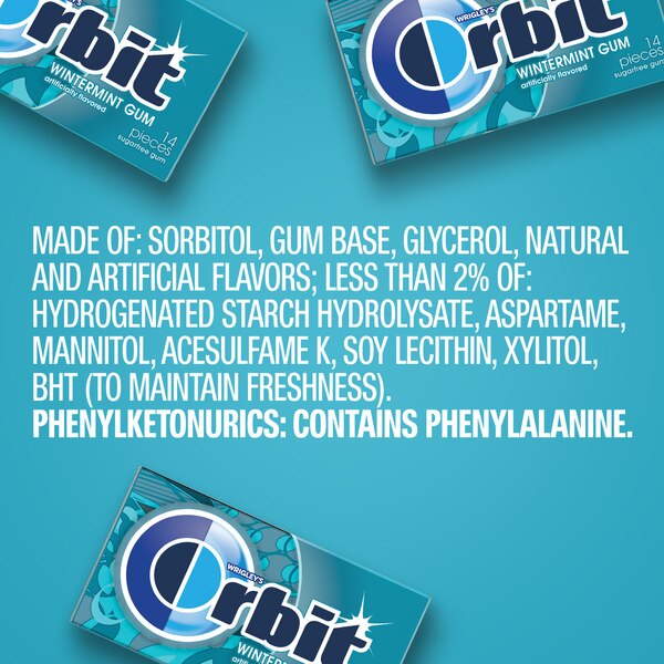 Orbit Wintermint, 14 ct, Pack of 3