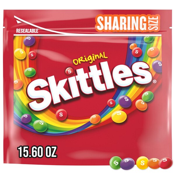 Skittles, Original Chewy Candy, Sharing Size, 15.6 oz Bag