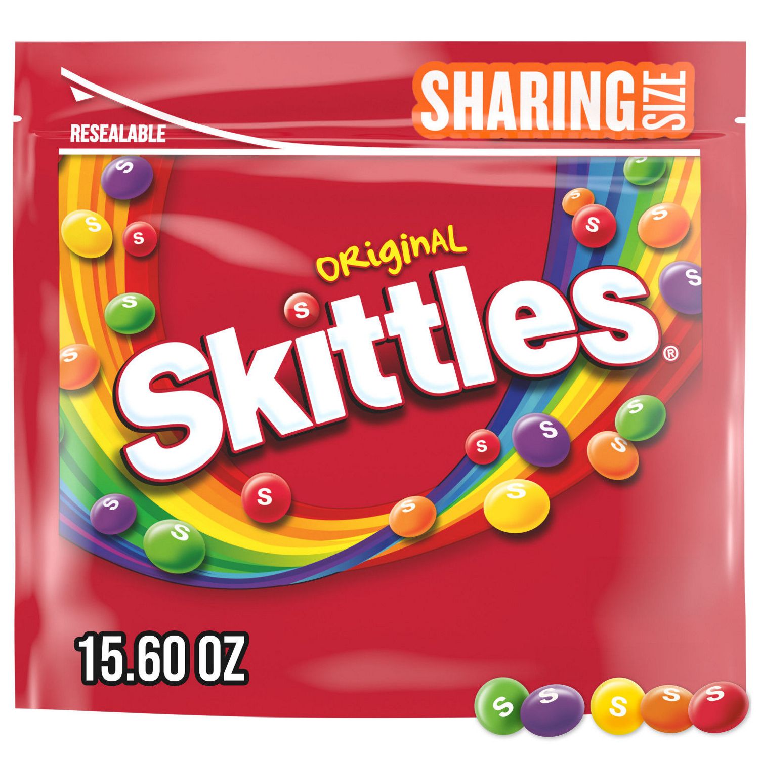 Skittles, Original Chewy Candy, Sharing Size, 15.6 oz Bag