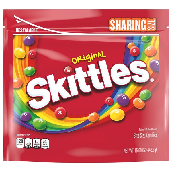 Skittles, Original Chewy Candy, Sharing Size, 15.6 oz Bag