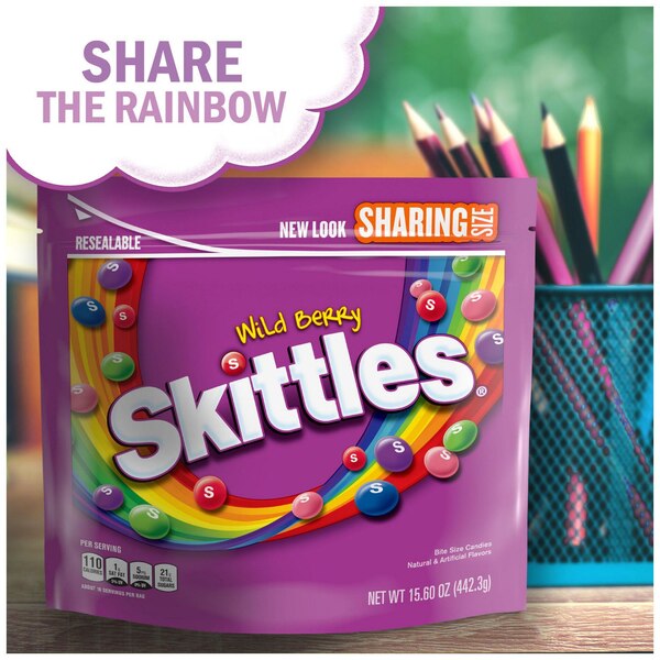 Skittles, Wild Berry Chewy Candy, Sharing Size, 15.6 oz Bag