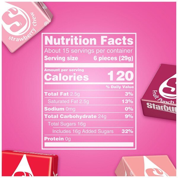 Starburst, FaveReds Fruit Chews Chewy Candy, Sharing Size, 15.6 oz Bag