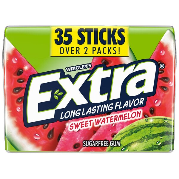 Extra, Sweet Watermelon Sugar Free Chewing Gum Mega Pack - 35 sticks