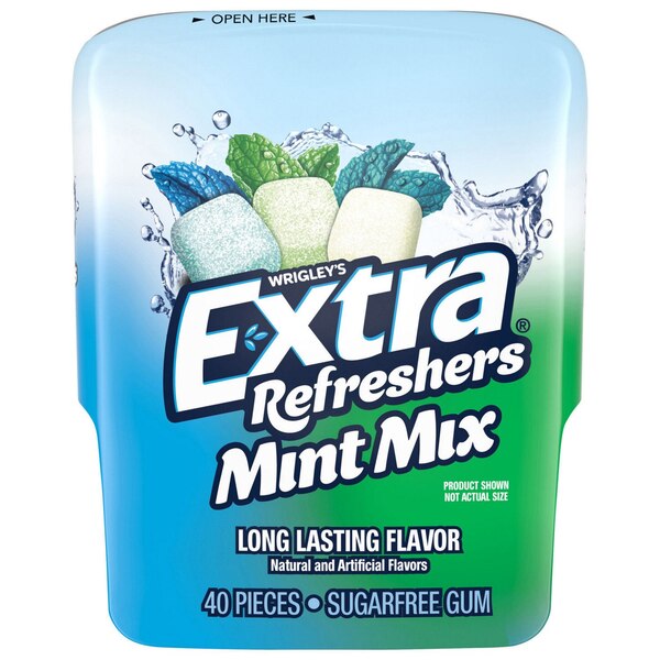 Extra Refreshers Chewing Gum, 40 ct
