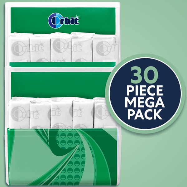 Orbit Spearmint Sugar Free Chewing Gum, 30 ct