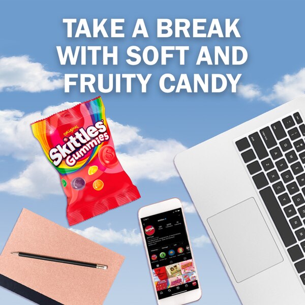 Skittles Original Gummy Candy, Bag, 5.8 oz