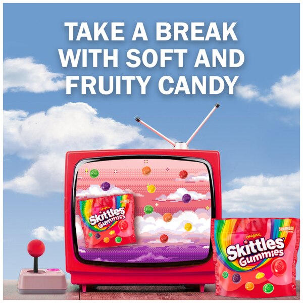 Skittles, Gummies Original Gummy Candy, Sharing Size, 12 oz Resealable Bag