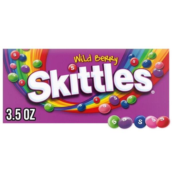 Skittles, Original Chewy Candy Theater Box, 3.5 oz Box