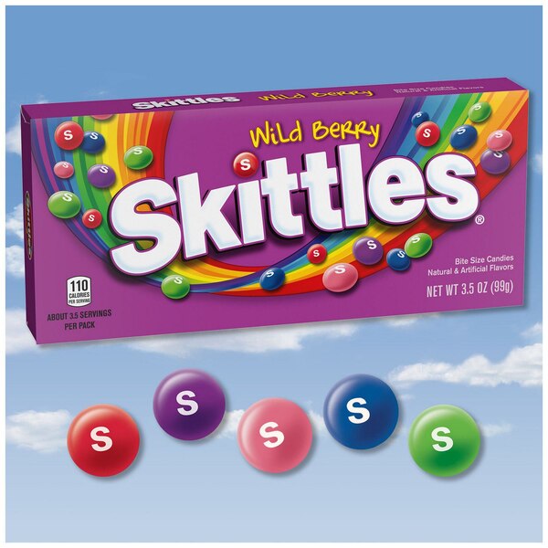 Skittles, Original Chewy Candy Theater Box, 3.5 oz Box