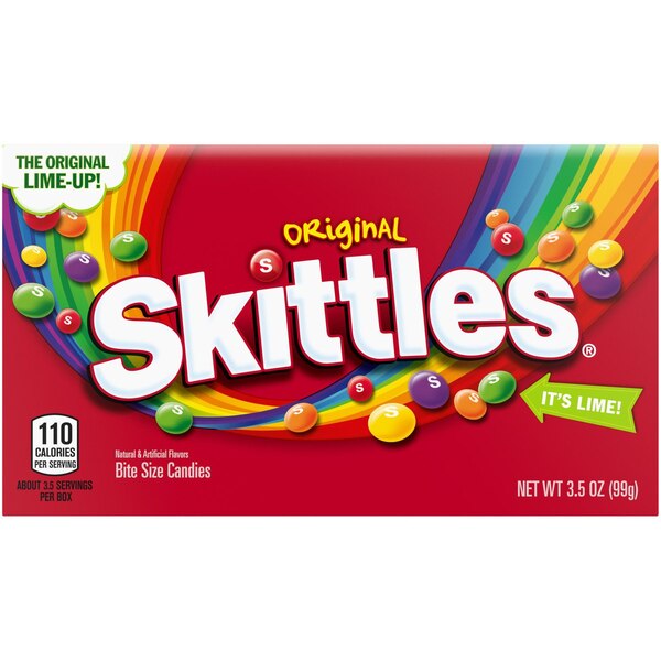 Skittles, Original Chewy Candy Theater Box, 3.5 oz